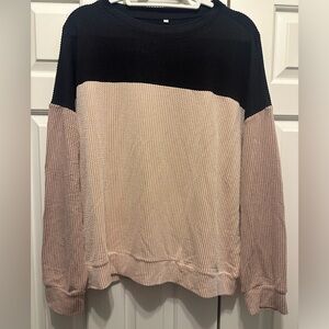 Multicolor Crew Neck Top